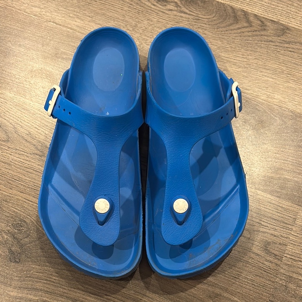 Birkenstock Blue Rubber Gizeh EVA